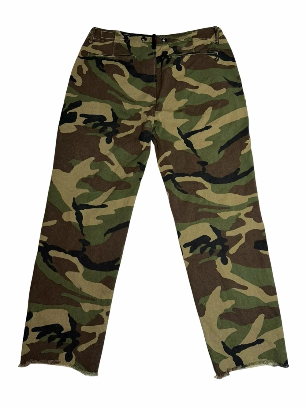 Rag & Bone Buckley Chino Camo Cropped Pants | Raw Hem | Size 28‎
